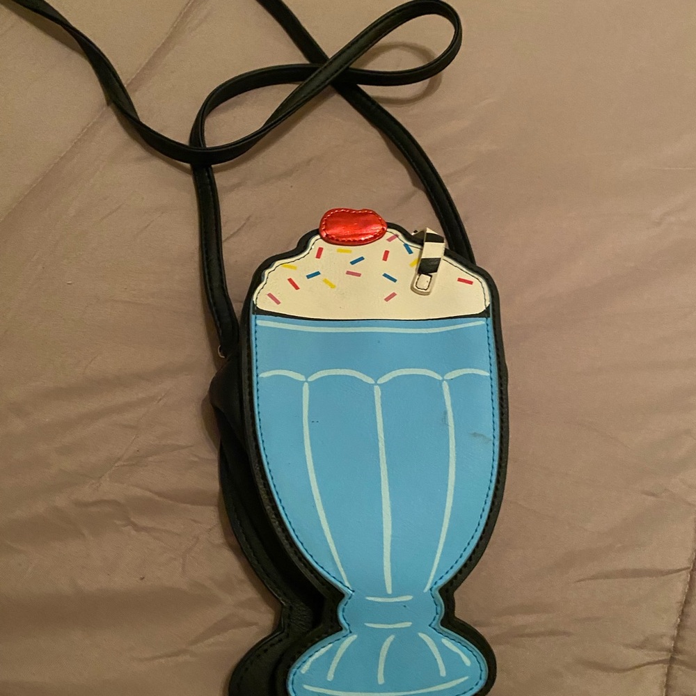 Blue Milkshake Crossbody Bag